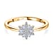 LUXURIANT Lab Grown Diamond Snowflake Ring (SI-GH)