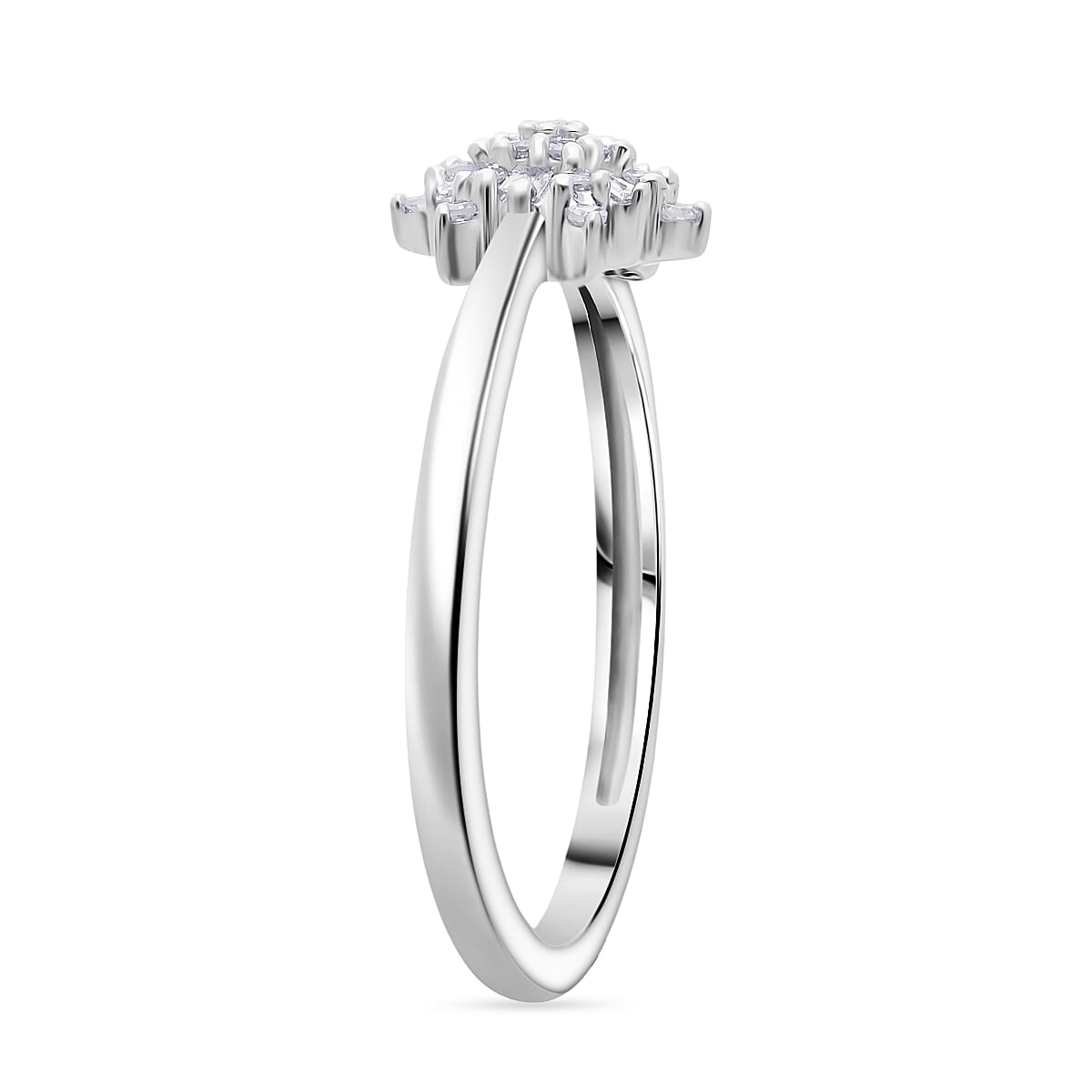 LUXURIANT Lab Grown Diamond Snowflake Ring (SI-GH)