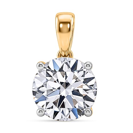 RACHEL GALLEY 9K Yellow Gold IGI Certified Lab Grown Diamond (VS-EF) Pendant 5.00 Ct.