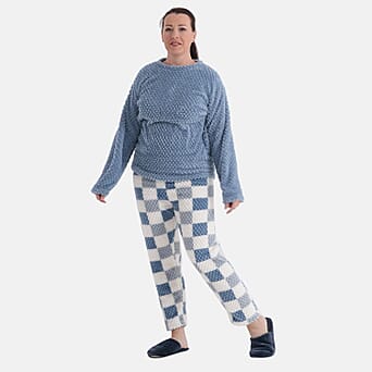 https://tjcuk.sirv.com/Products/83/1/8316262/Styled-By-Patterned-Pyjama-Size-L-XL-Blue-Black_8316262.jpg?w=342&h=342