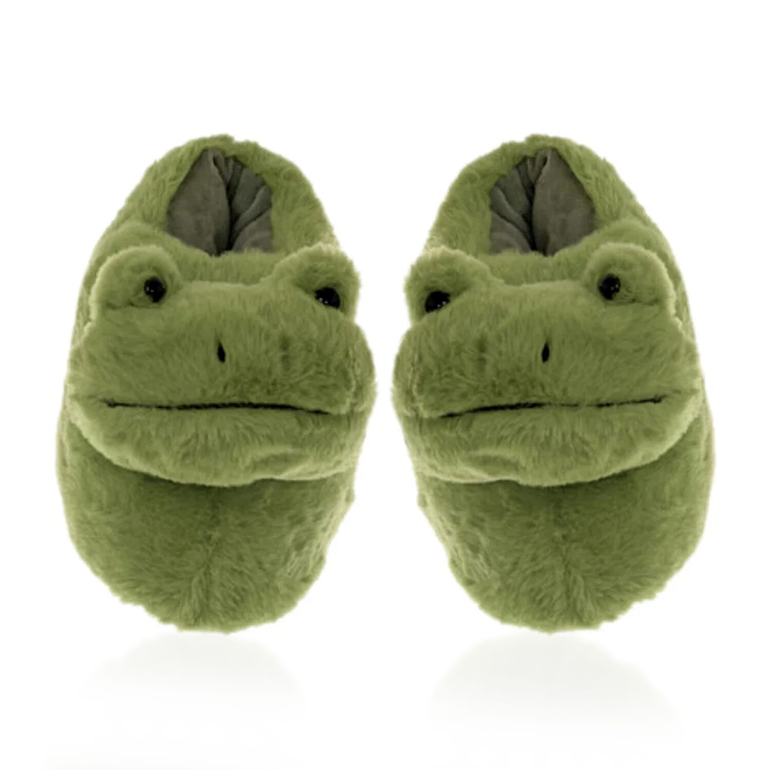 THE BIG CLOSEOUT - Aroma Super Soft Chunky Frog Slippers (One Size, Fits 4 to 7) - Green