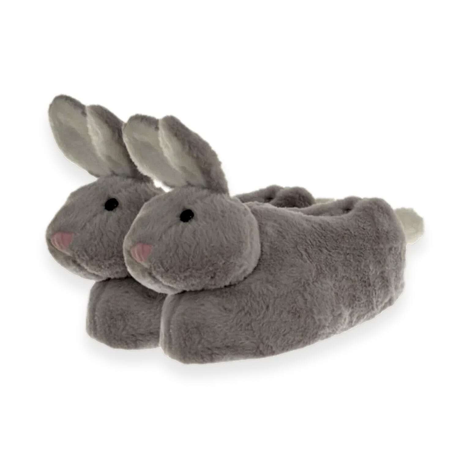 Aroma Super Soft Chunky Bunny Slippers (One Size, Fits 4 to 7) - Grey