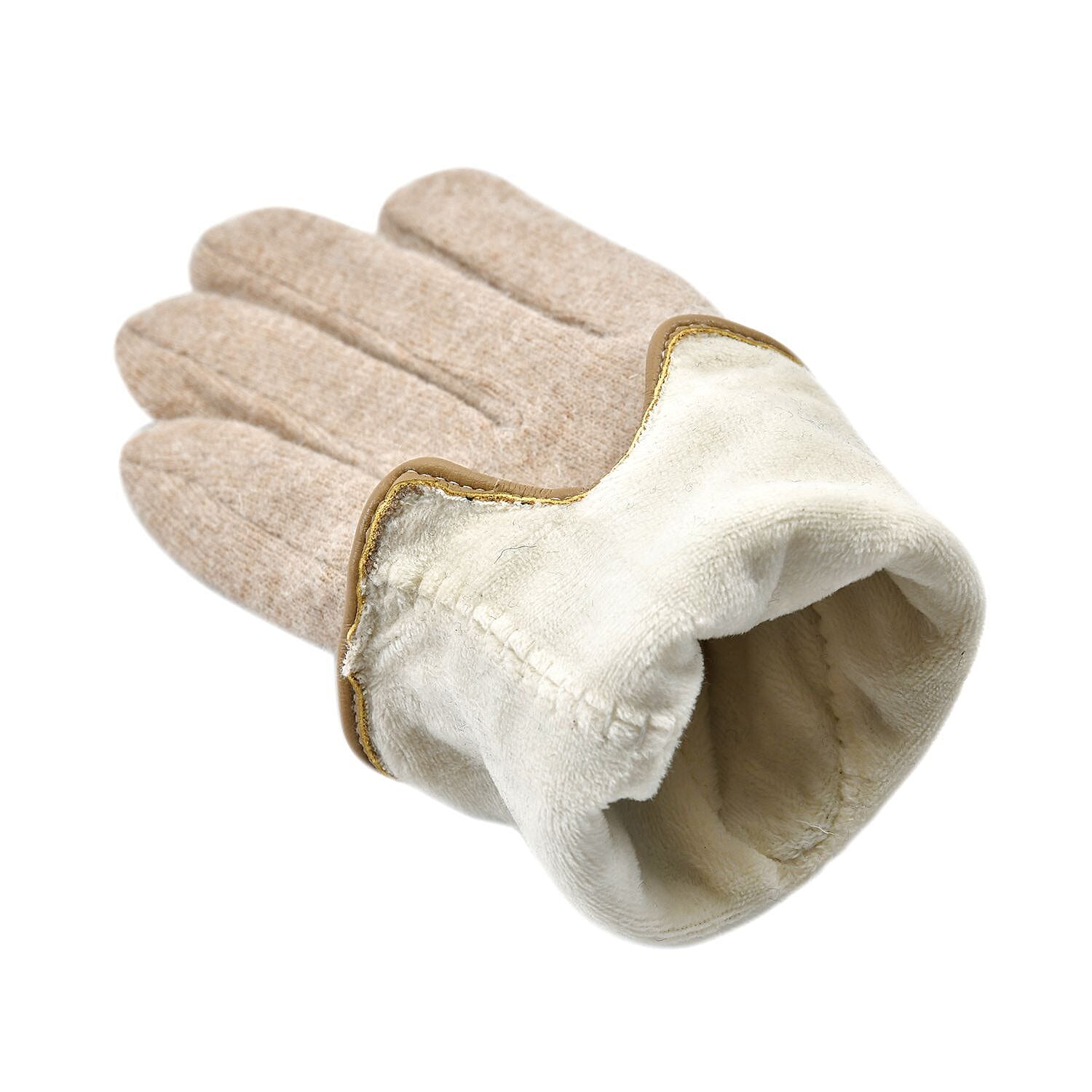 Cashmere Touch Screen Gloves (Size 23x9 cm) - Beige