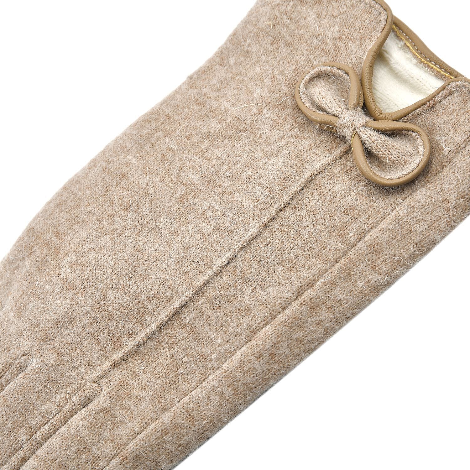 Cashmere Touch Screen Gloves (Size 23x9 cm) - Beige