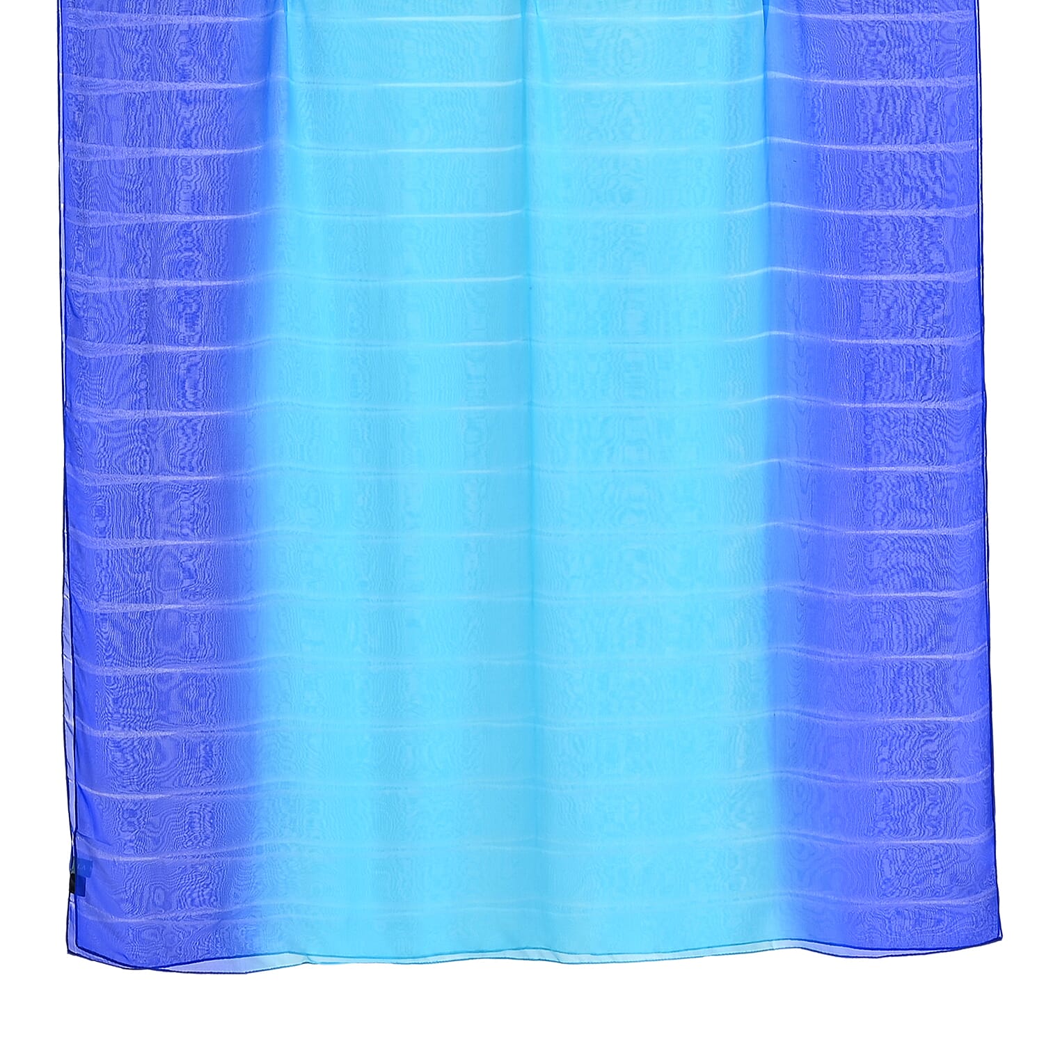 La Marey 100% Mulberry Silk Blue Ombre Scarf (106 x 195cm)