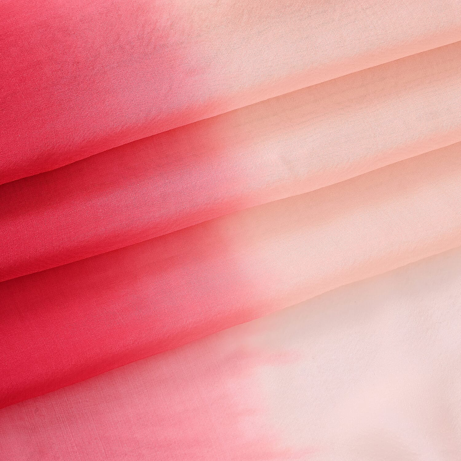 La Marey 100% Mulberry Silk Red Ombre Scarf (106 x 195cm)