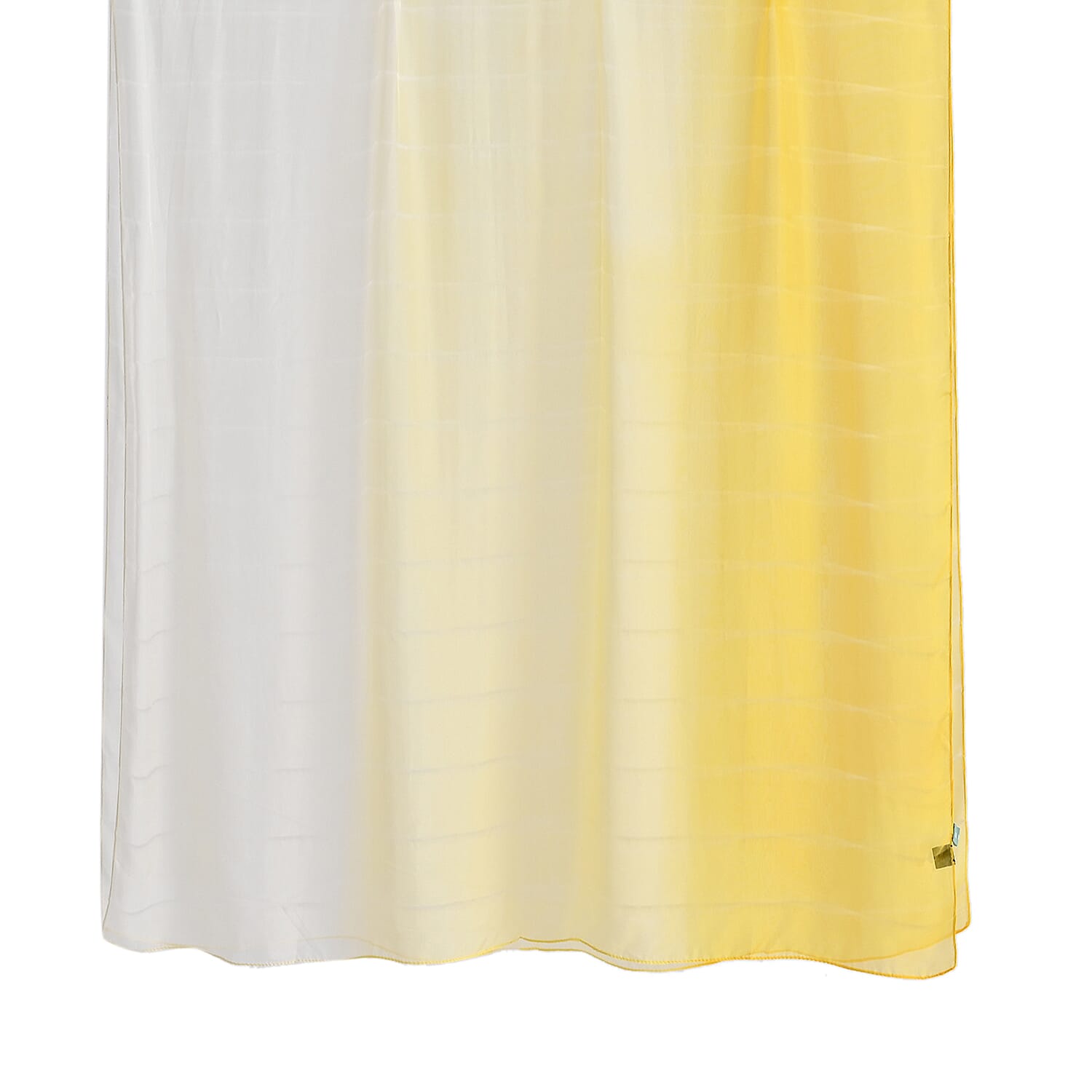 La Marey 100% Mulberry Silk Yellow Ombre Scarf (106 x 195cm)