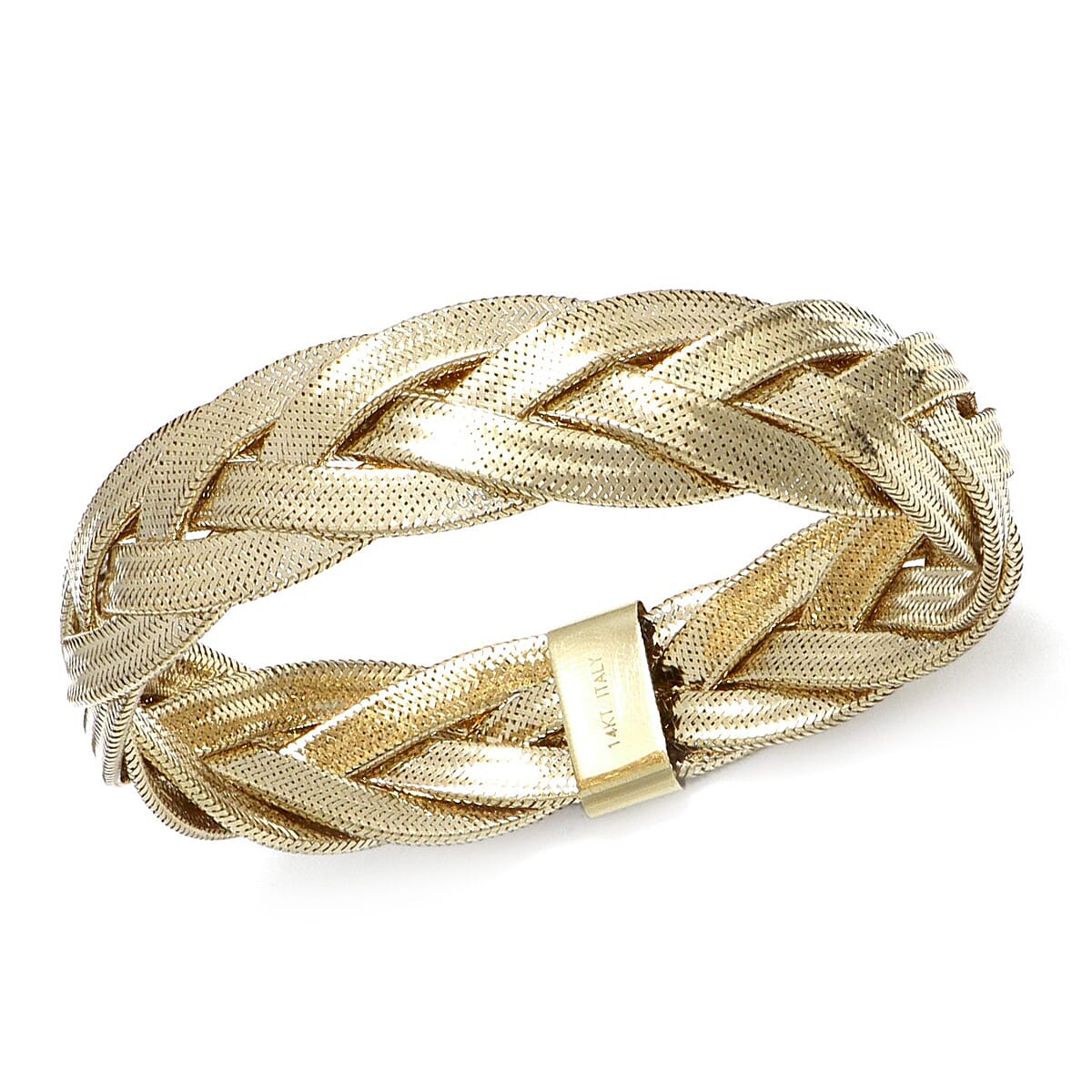 9K Yellow Gold Bangle (Size - 7.5)