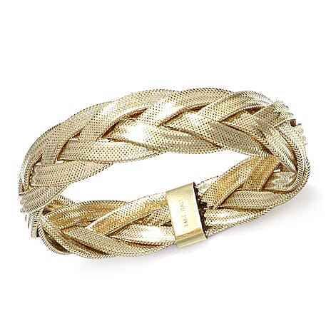 9K Yellow Gold Bangle (Size - 7.5)
