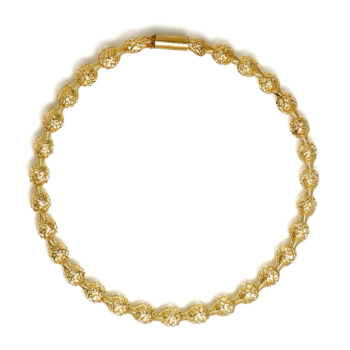 9K Yellow Gold Bangle (Size - 7.5)