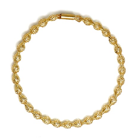 9K Yellow Gold Bangle (Size - 7.5)