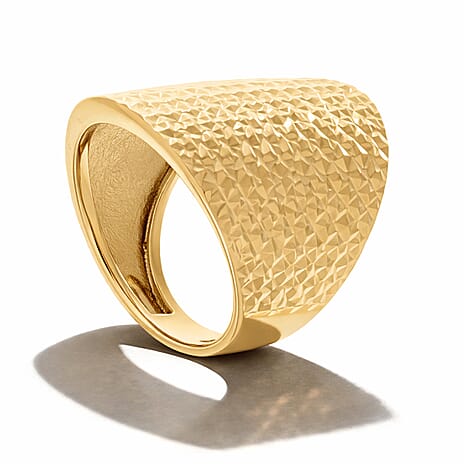 Maestro Collection - 9K Yellow Gold Diamond Cut Ring
