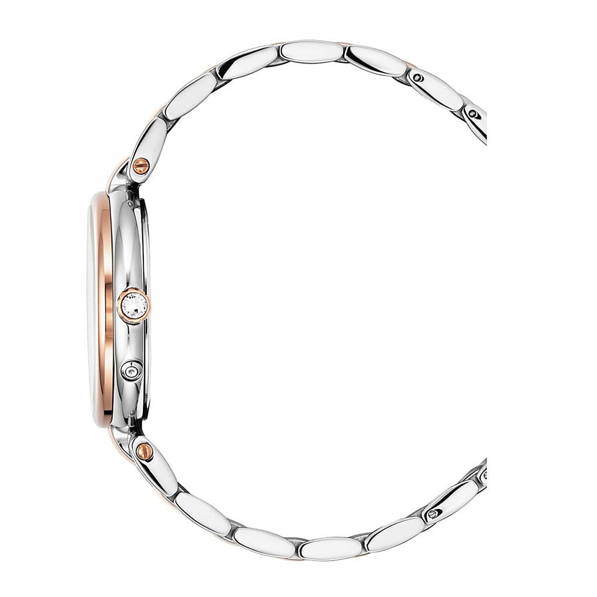 CHRISTOPHE DUCHAMP Swiss Quartz Movement Green Dial Ladies Watch with Silver Colour Stainless Steel Strap