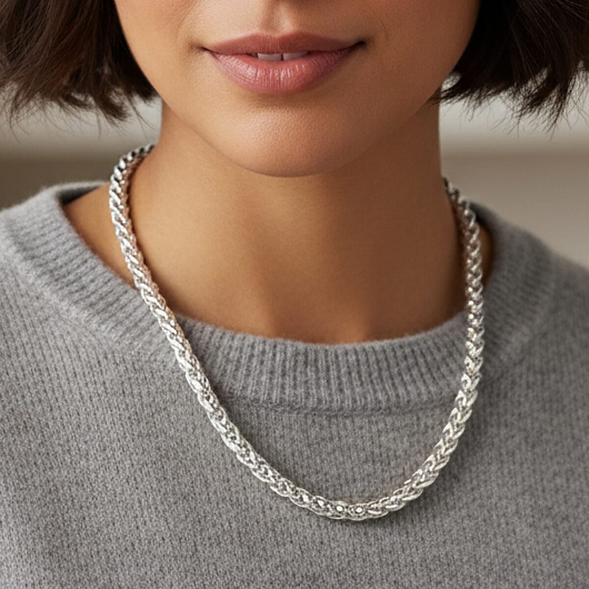 Designer Inspired - Handmade Spiga Necklace (Size - 22) with Lobster Clasp