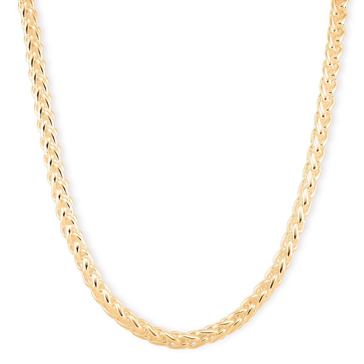 Designer Inspired - Handmade Spiga Necklace (Size - 22) with Lobster Clasp Yellow