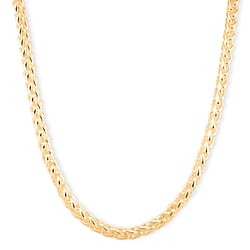 Designer Inspired - Handmade Spiga Necklace (Size - 22) with Lobster Clasp Yellow