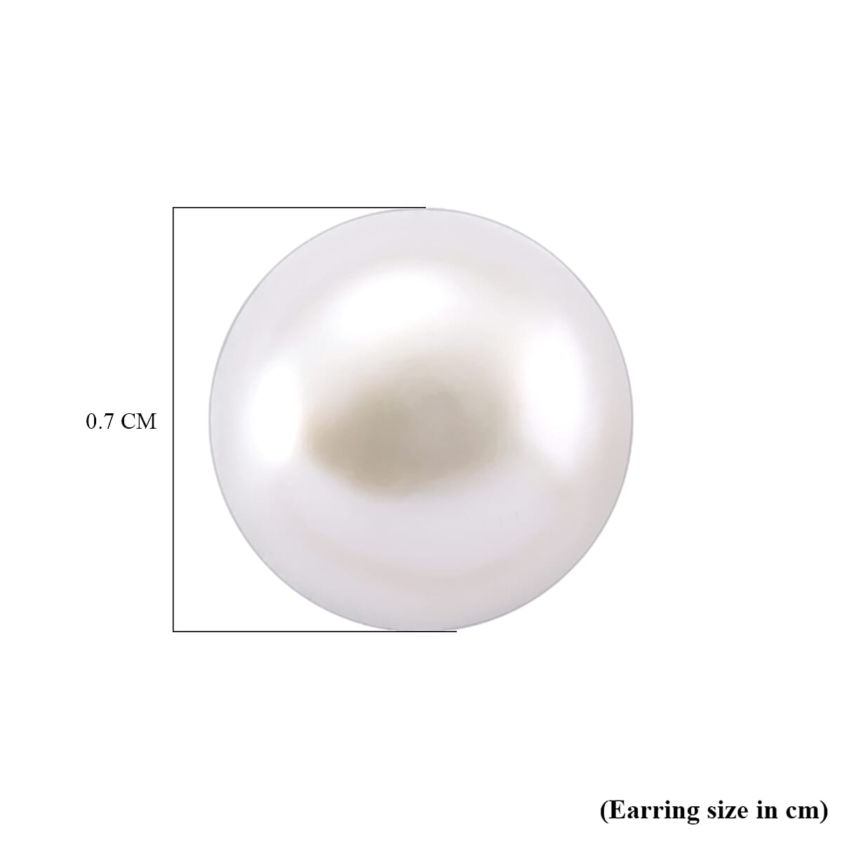 White Fresh Water Pearl Earrings with Push Backs