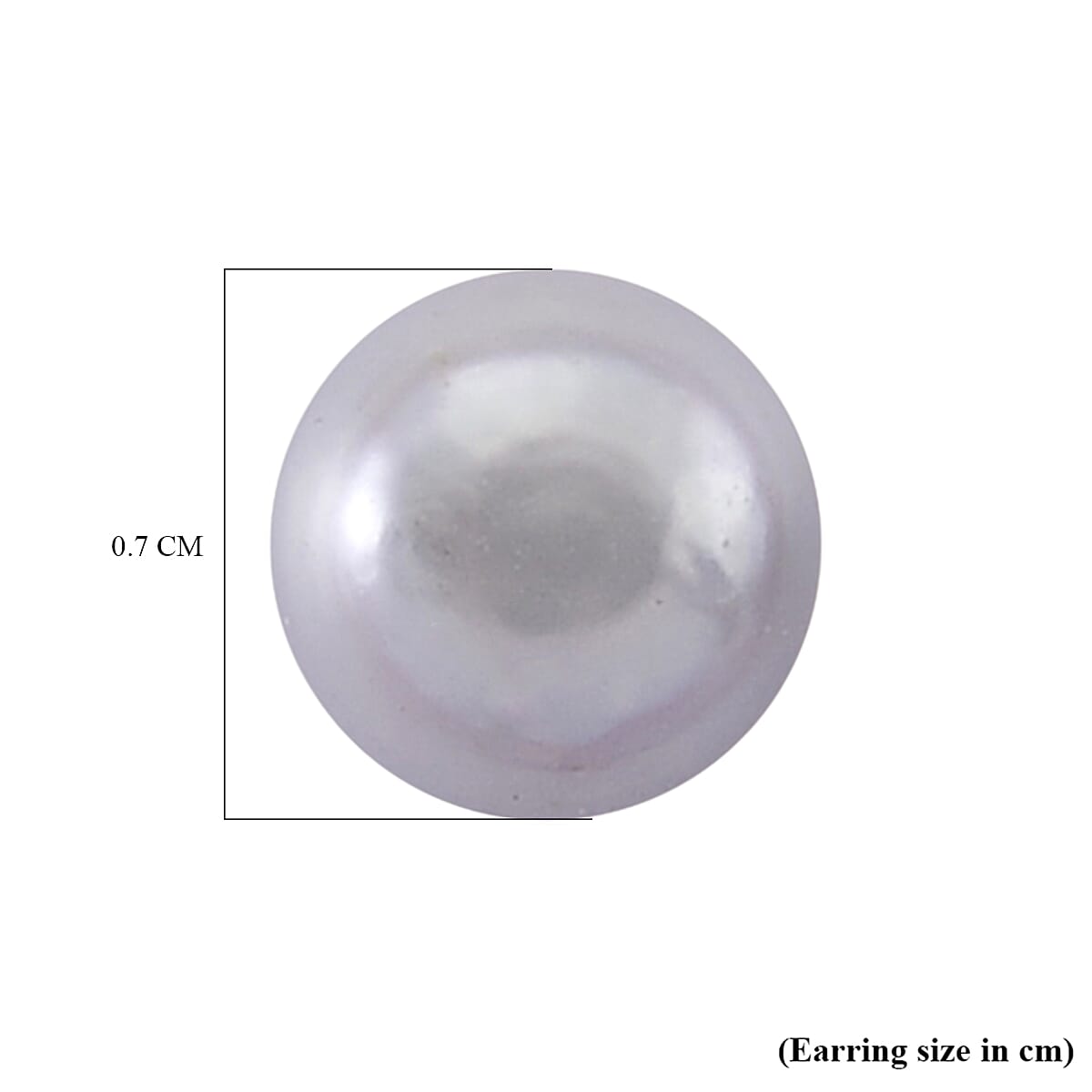 Grey Fresh Water Pearl Earrings with Push Backs