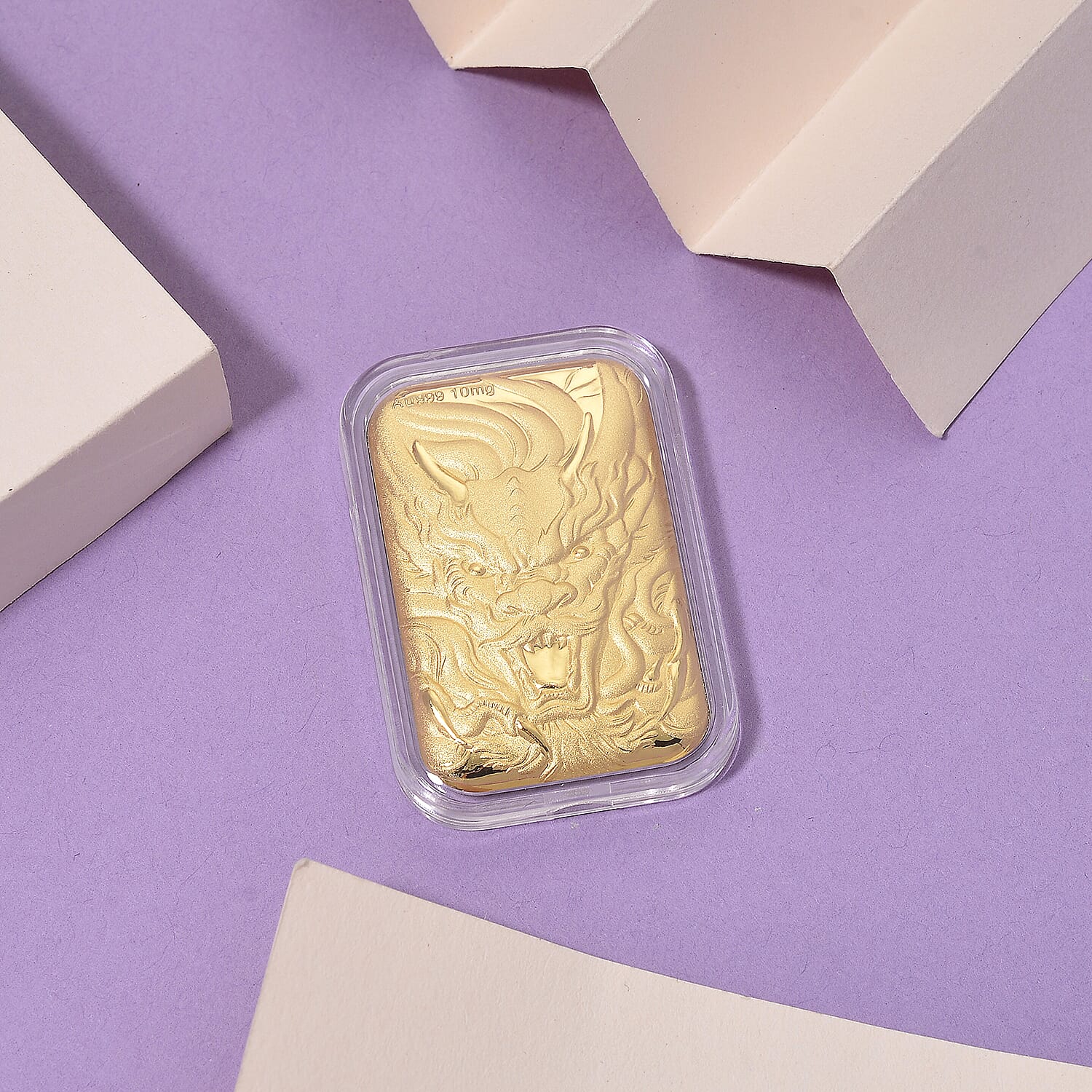 24K Yellow Gold Dragon Embossed Collectible Foil (39.65 X 25.65)