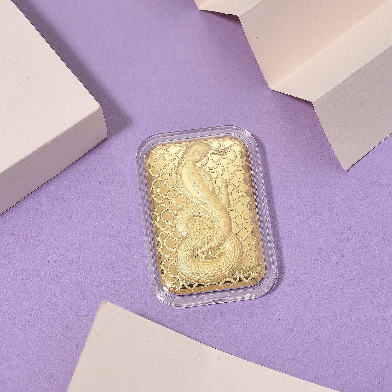 24K Yellow Gold Snake Embossed Collectible Foil (39.50 X 25.70)