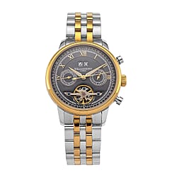 Limited Edition WILLIAM HUNT LONDON Automatic Movement 5 ATM Water Resistant Watch With Skeleton Display, Exhibition Back and Bracelet Strap With Day, Date, Month Display, Presented in a Gift Box