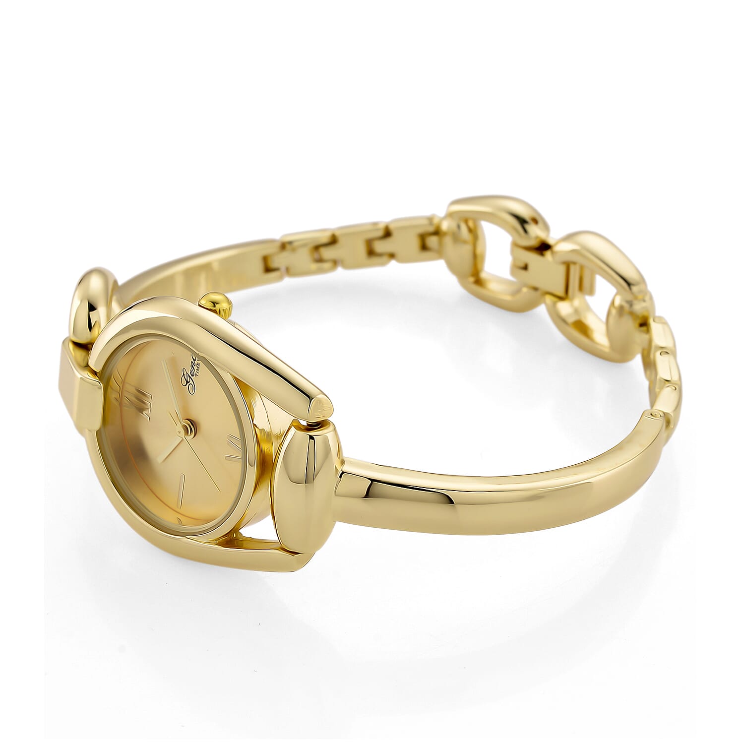 GENOA TIME V2 Sunshine Series Quartz PC21S 3ATM WR Gold Dial & Gold Case Ladies Watch with Gold Strap