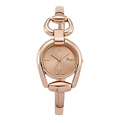 GENOA TIME V2 Sunshine Series Quartz PC21S 3ATM WR Rose Gold Dial & Rose Gold Case Ladies Watch with Rose Gold Strap