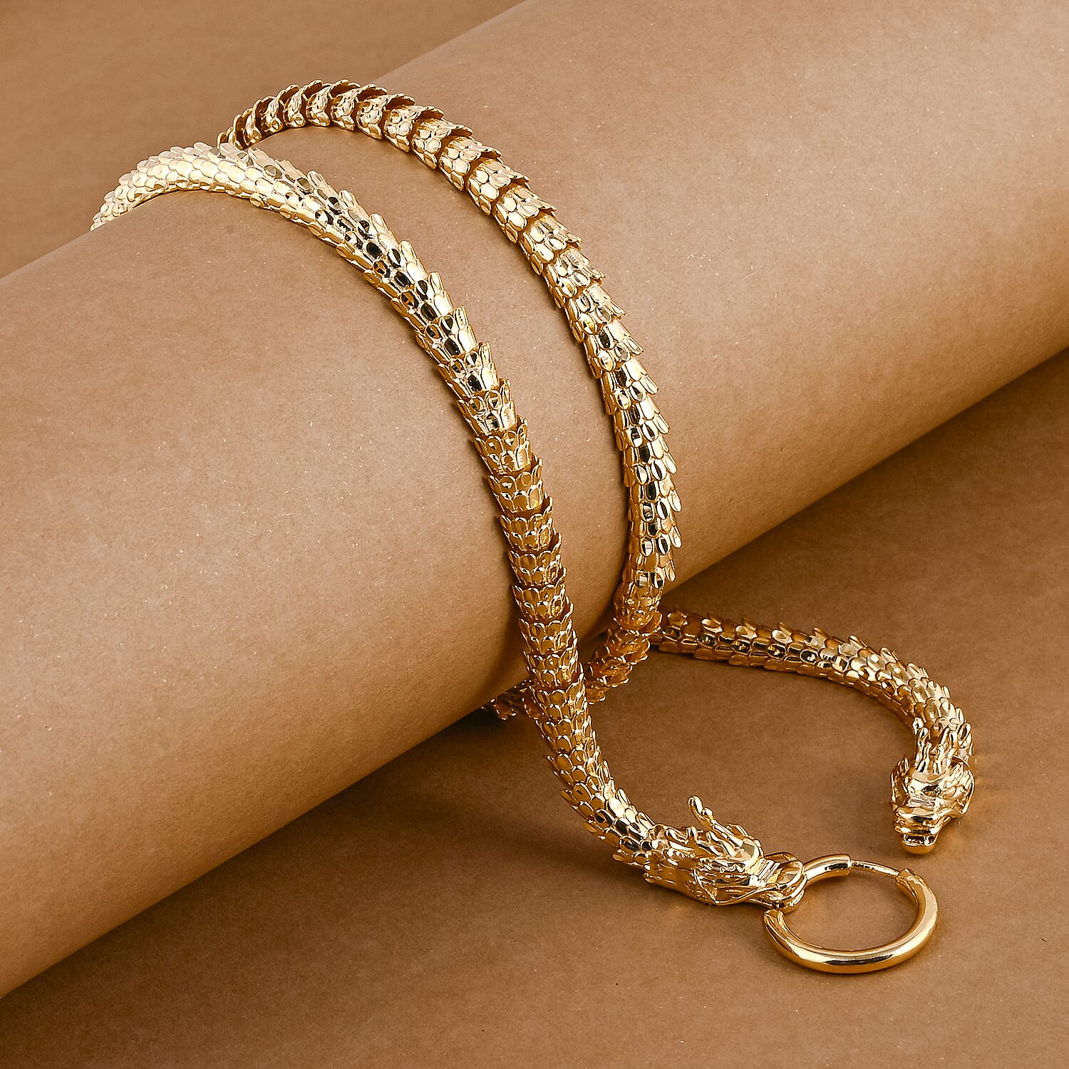 Luxoro 9K Yellow Gold Necklace (Size 18), Gold Wt. 24.17 Gms.