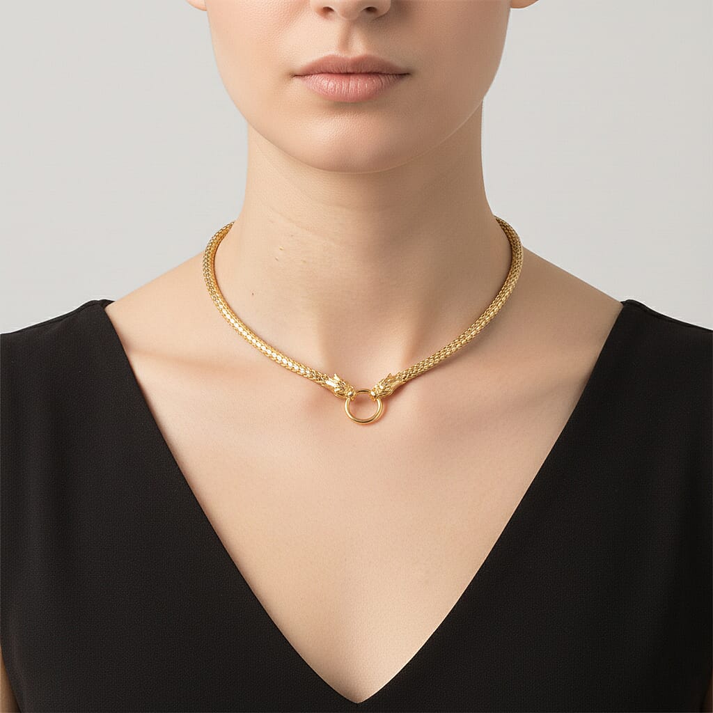 Luxoro 9K Yellow Gold Necklace (Size 18), Gold Wt. 24.17 Gms.