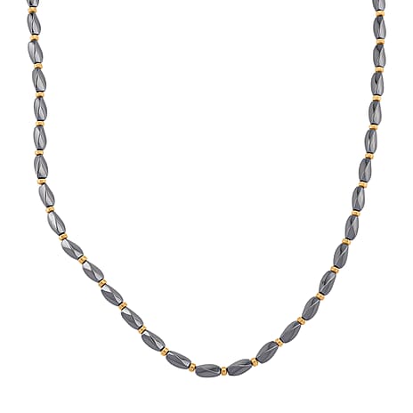 Hematite Fancy Necklace (Size - 25)  222.400  Ct.
