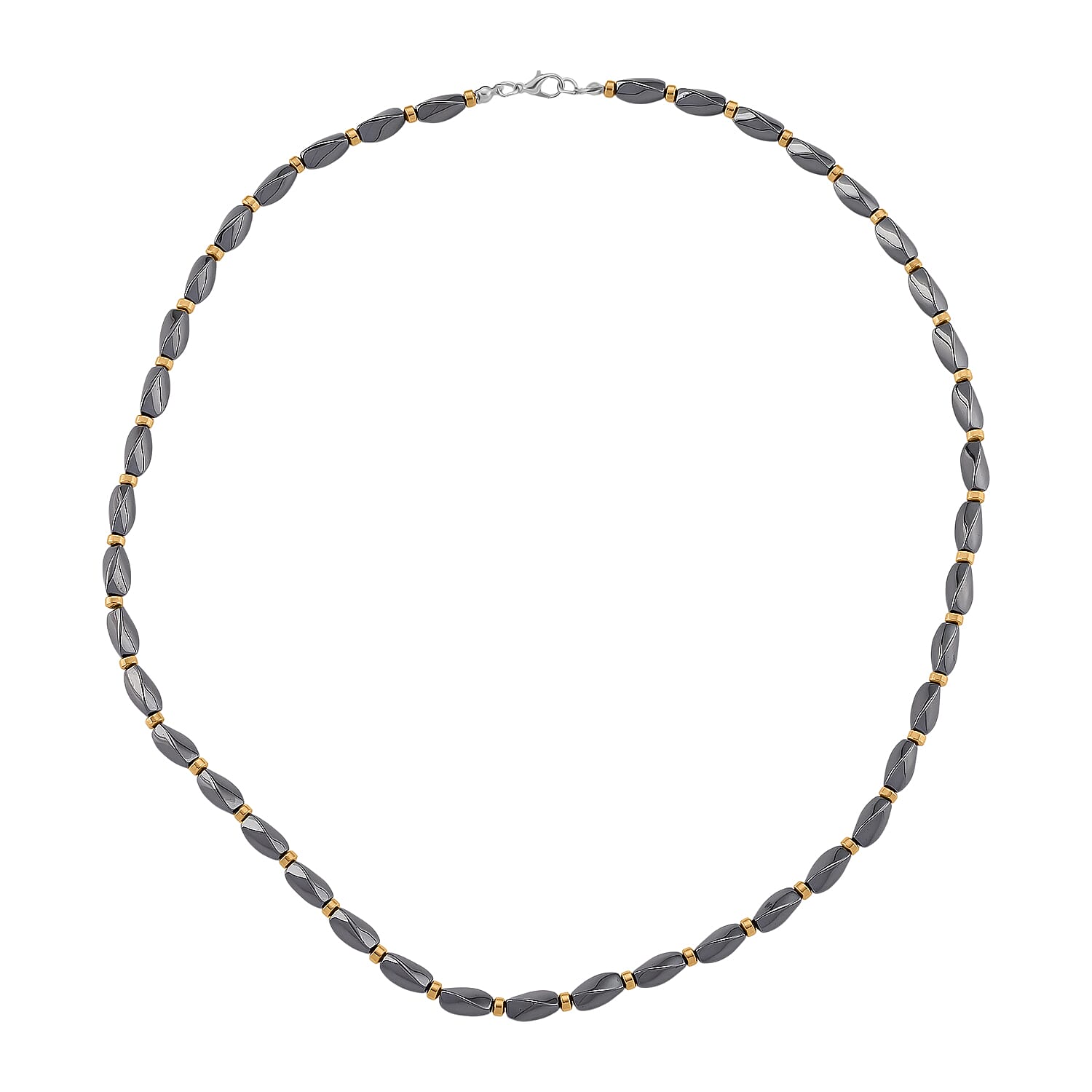 Hematite Fancy Necklace (Size - 25)  222.400  Ct.