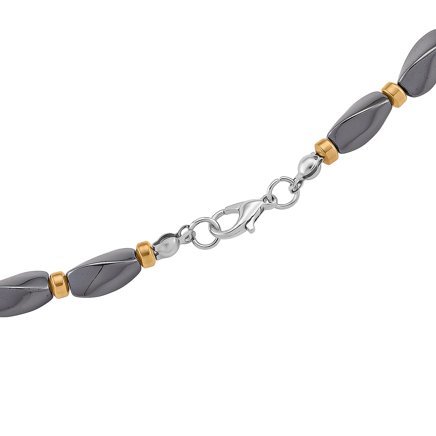 Hematite Fancy Necklace (Size - 25)  222.400  Ct.