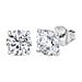 D'Joy Moissanite Solitaire Stud Push Post Earring in 18K YG VermeilSterling Silver  2.424  Ct.