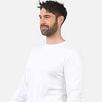 Heat Machine Long Sleeve T-Shirt (Size - M) - White