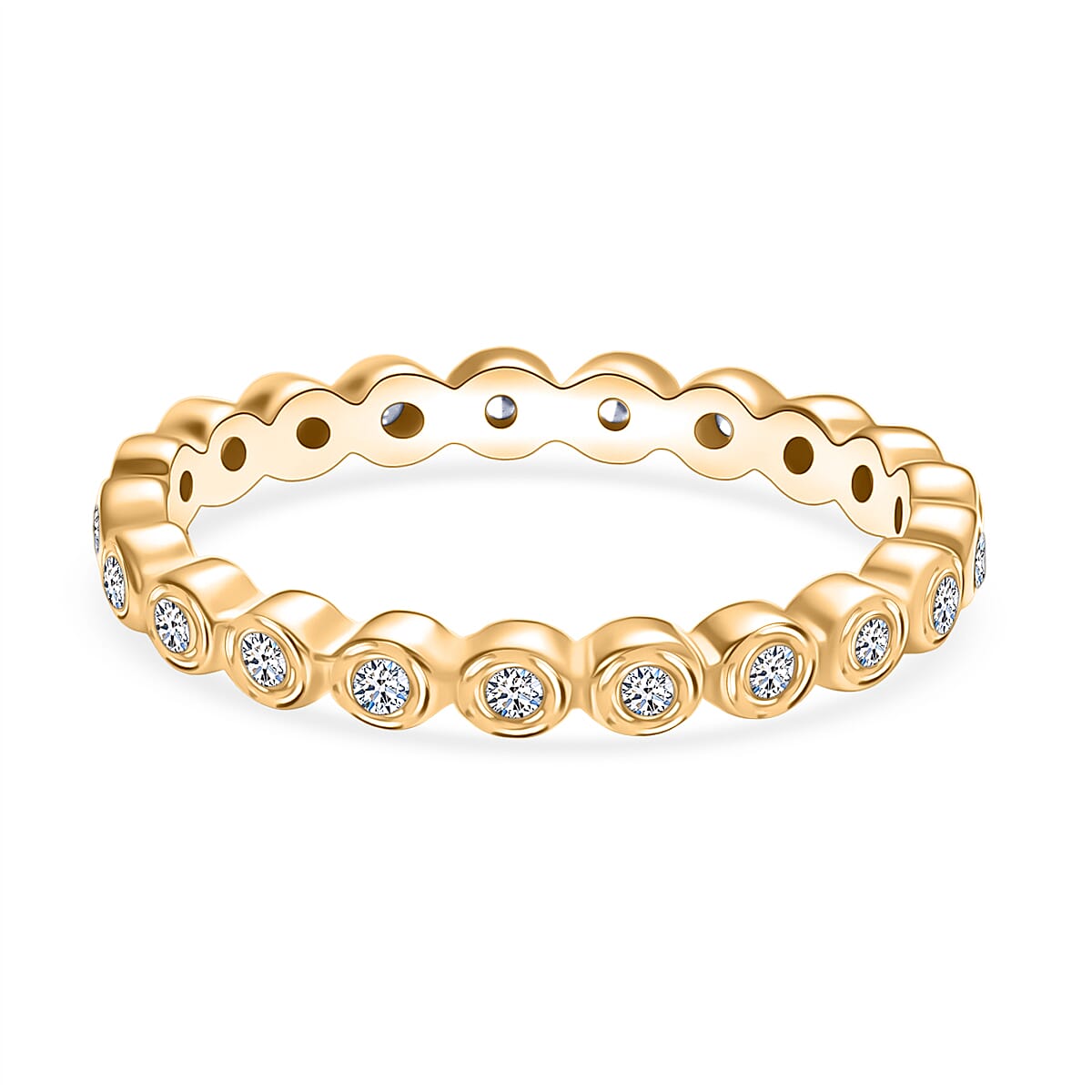 Luxuriant Lab Grown Diamond Full Eternity Band Ring
