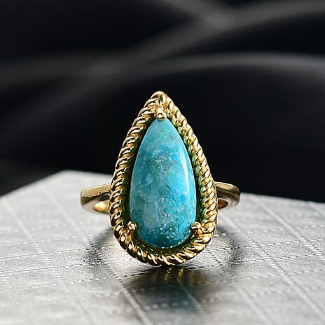 EverTrue Opalina Solitaire Ring in Yellow Gold Plated 4.70 Ct.