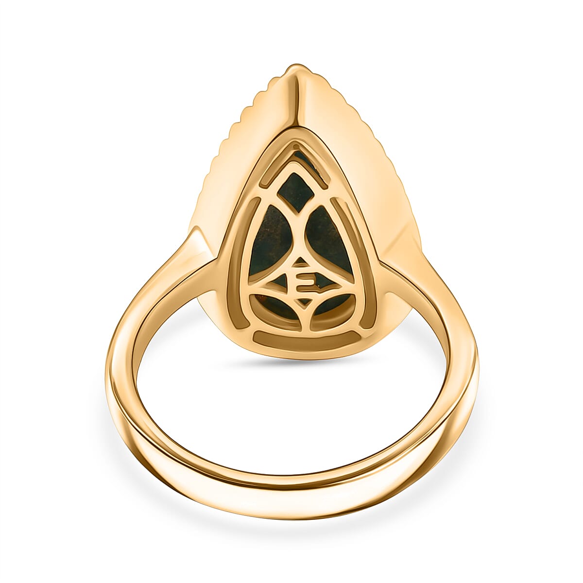 EverTrue Opalina Solitaire Ring Pure Yellow Brass  4.703  Ct.