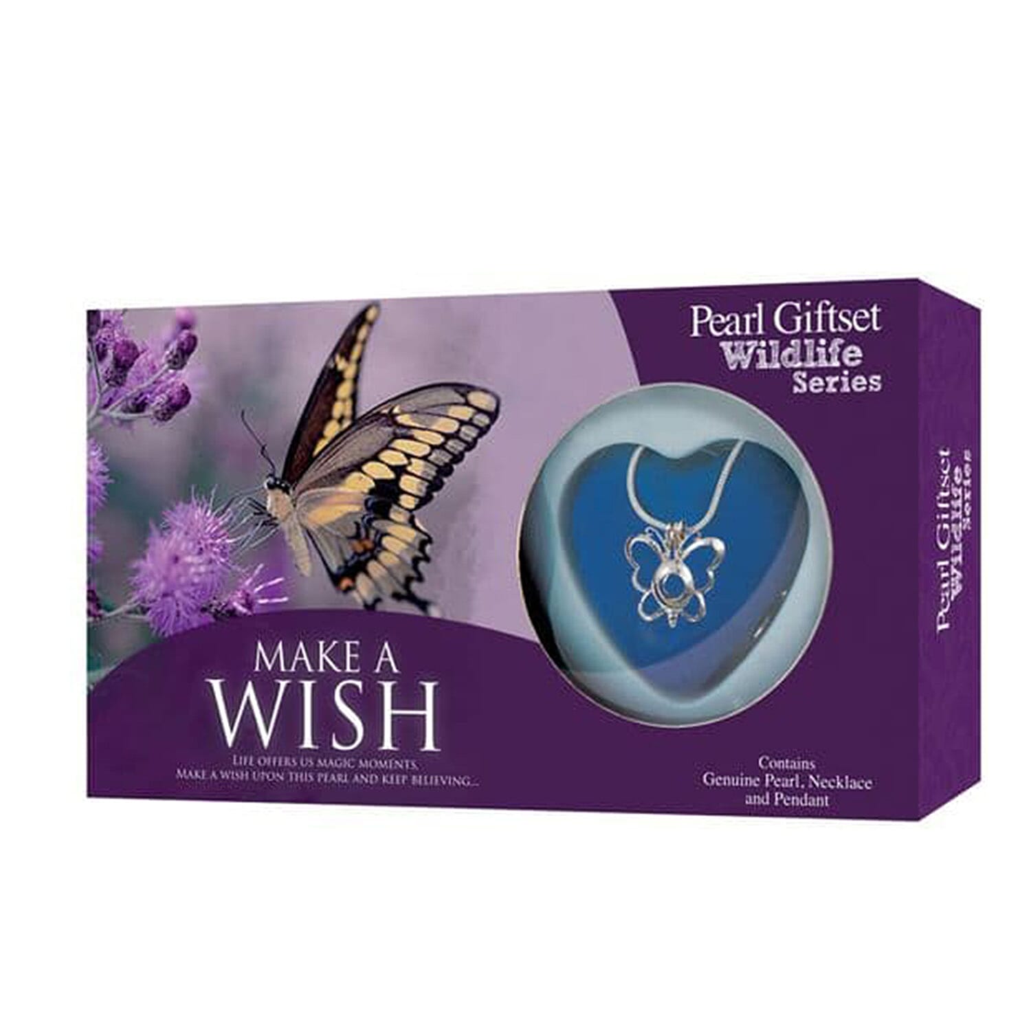 Pearl Necklace Gift Set - Butterfly