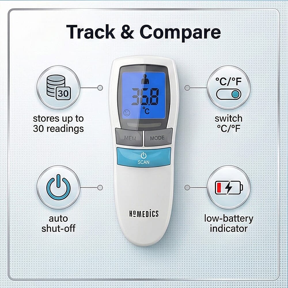 HoMedics No Touch Infrared Thermometer