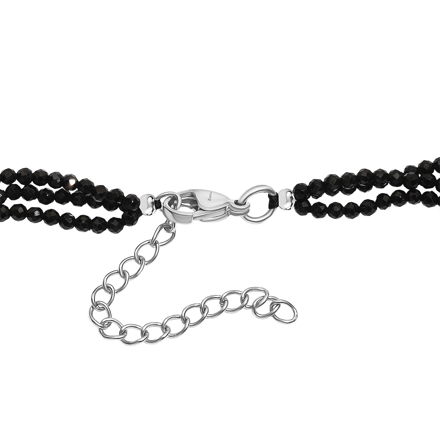 Boutique Collection - Natural Black Spinel & Fresh Water Pearl Triple Strand Necklace (Size 18 - 2) 69.00 Ct.