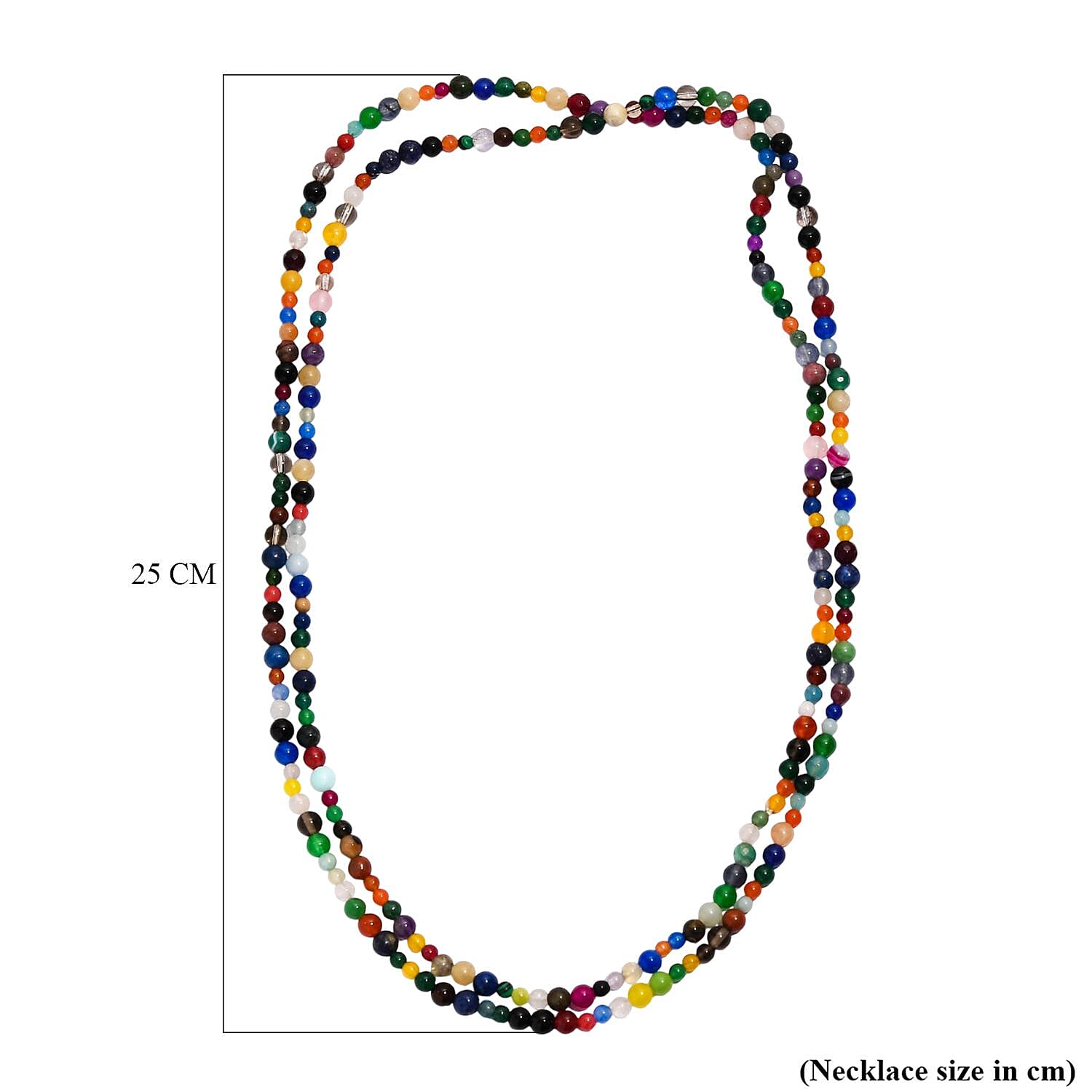 Aurora Collection-Multi Gemstones Necklace (Size 50) 300.00 Ct.