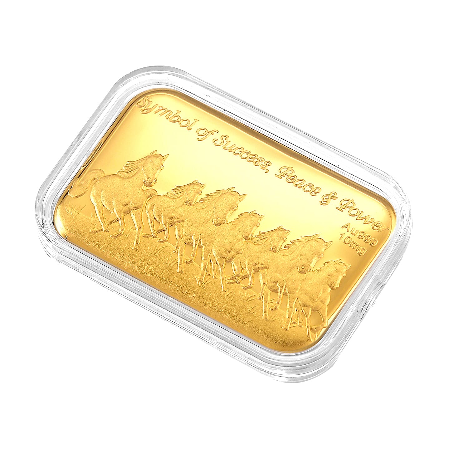 24K Gold (99.9% Purity) Embossed Seven Horses Collectable