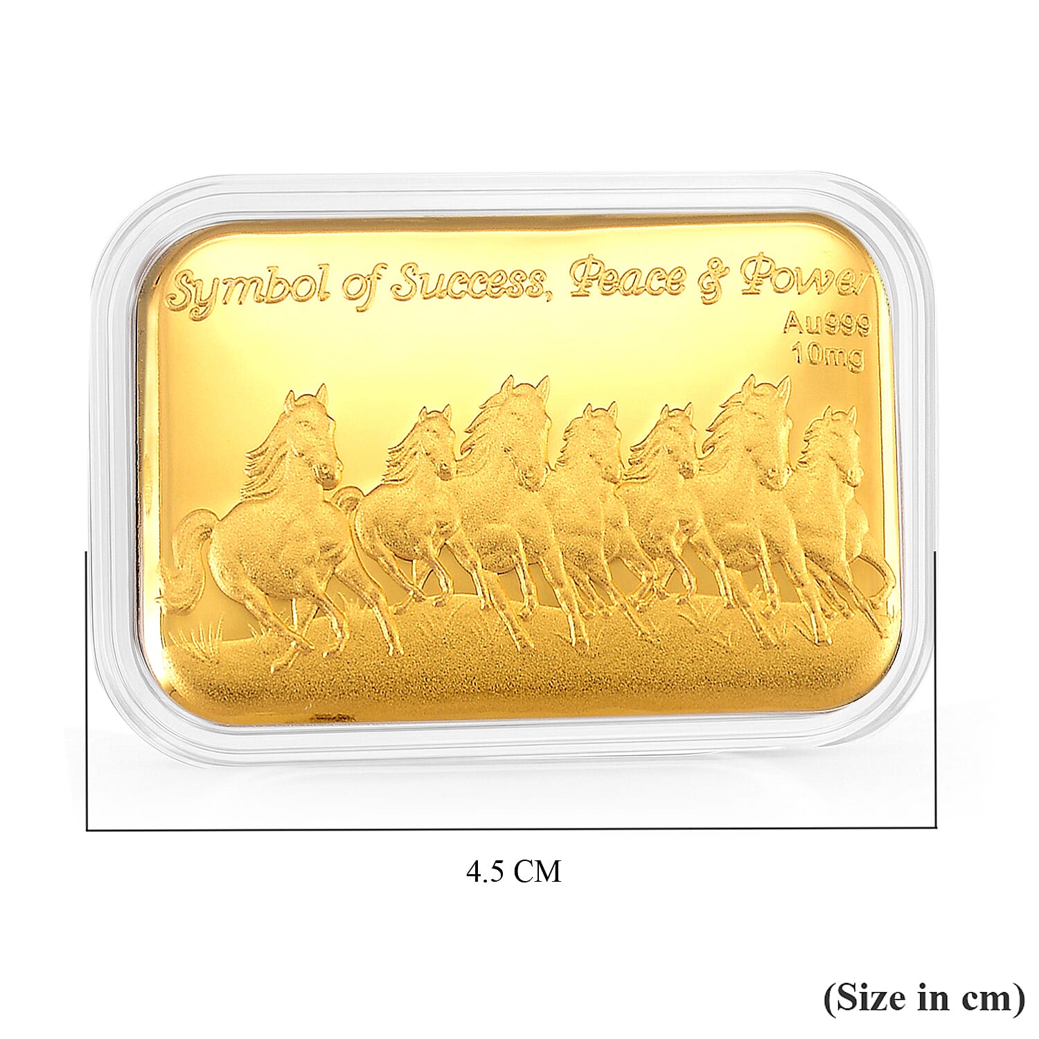 24K Gold (99.9% Purity) Embossed Seven Horses Collectable