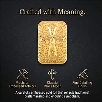 https://tjcuk.sirv.com/Products/83/2/8321343/24K-Yellow-Gold-99-9-Purity-Cross-Embossed-Collectable-39-80-MM-x-25-5_8321343_1.jpg?w=342&h=342