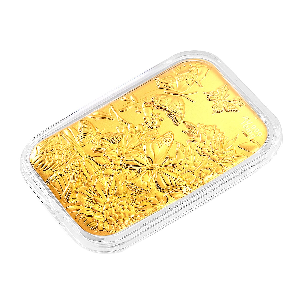 24K Yellow Gold Embossed Butterfly Garden Foil