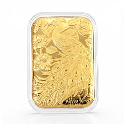 24K Yellow Gold Peacock Collectable