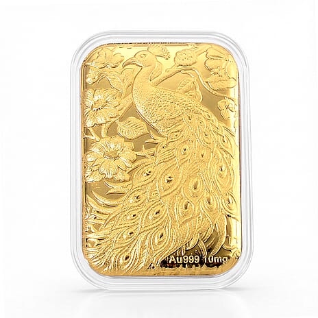 24K Yellow Gold Peacock Collectable