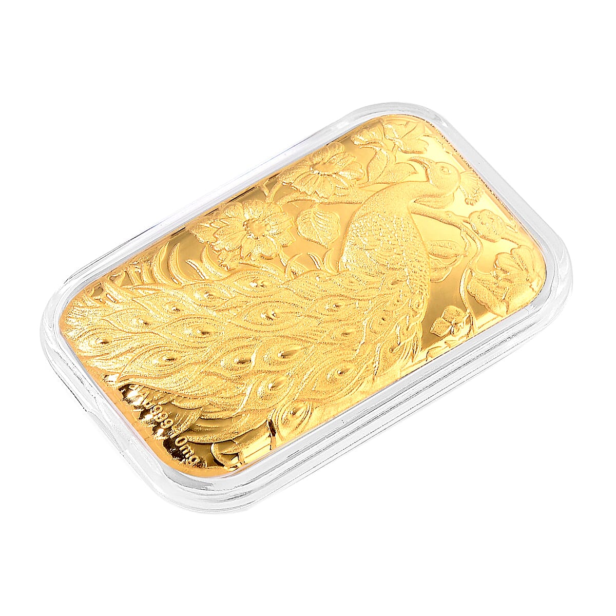 24K Yellow Gold Peacock Collectable