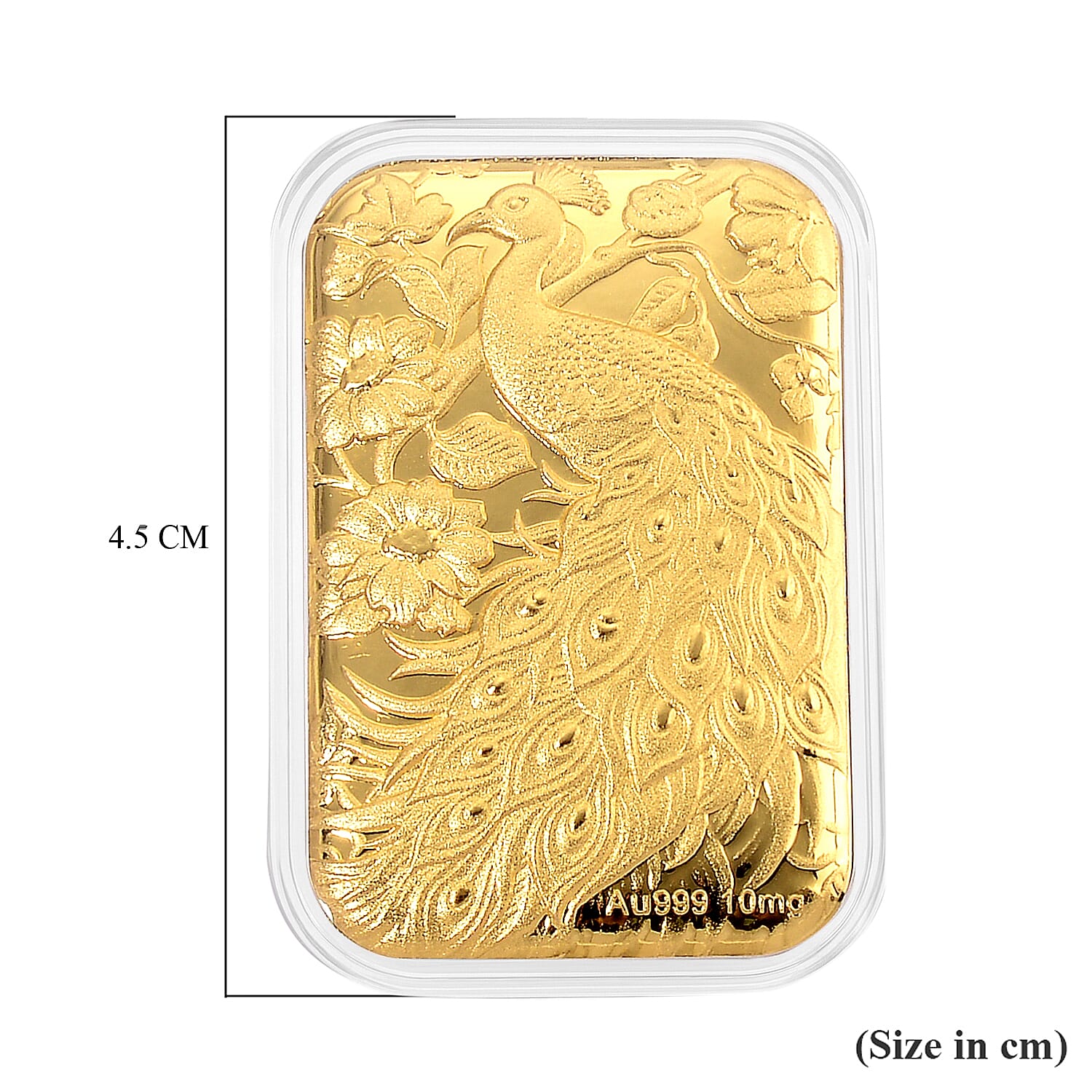 24K Yellow Gold Peacock Collectable