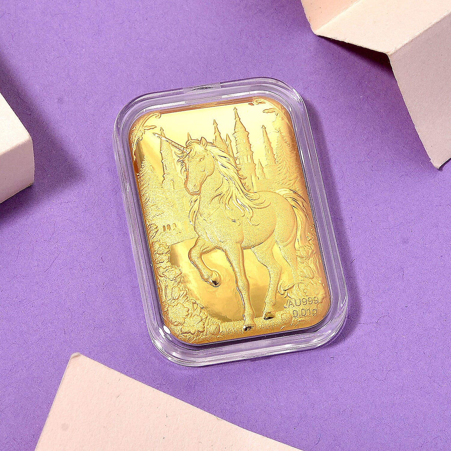 24K Yellow Gold Unicorn Collectible
